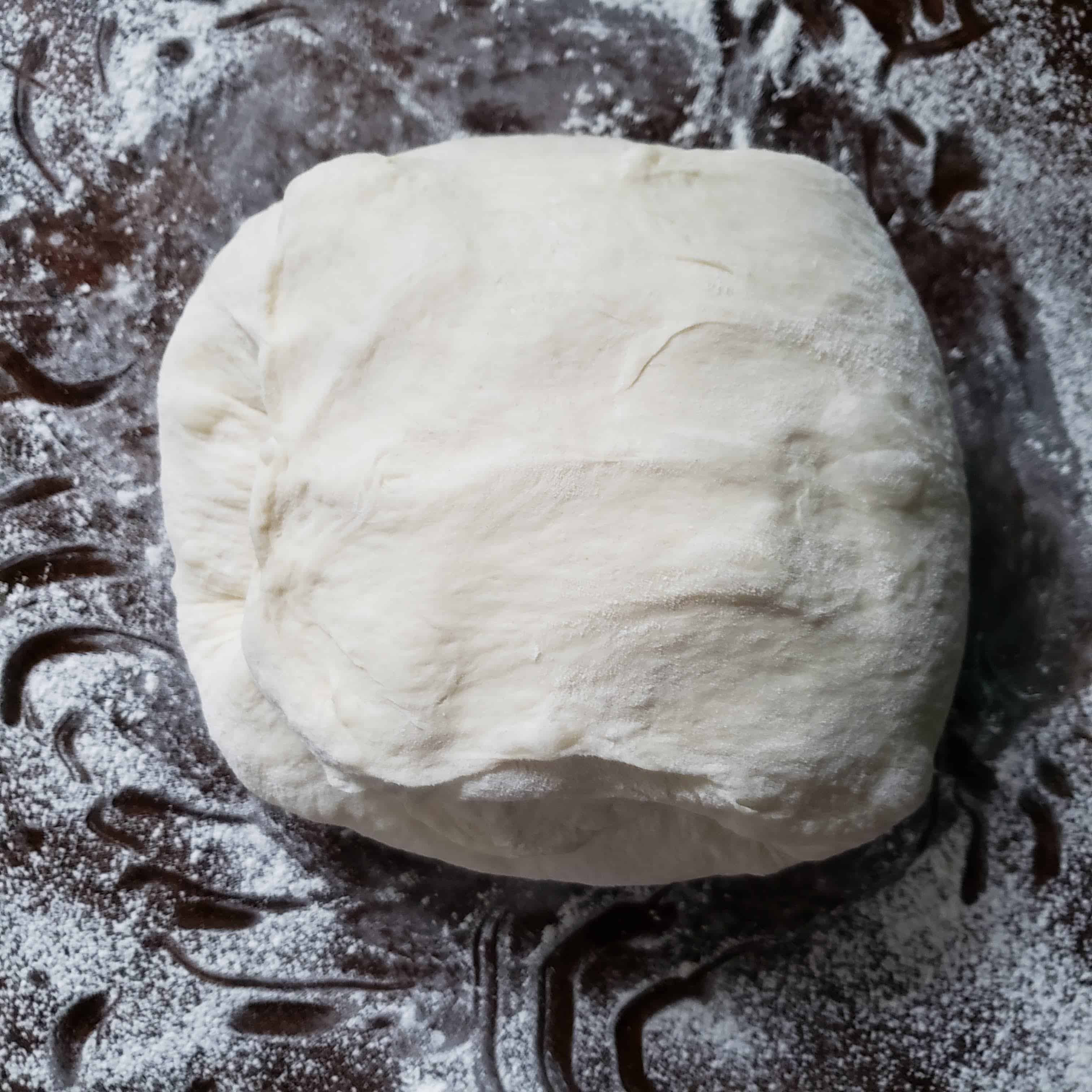 Shape 5 Dough being kneaded with fold technique